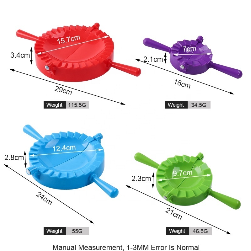 IN STOCK Pastry Tools 4 Pack Manual Plastic Empanada Press Dumpling mold Dumplings Maker mould Set