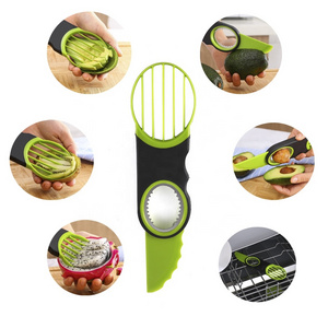 New Kitchen Gadgets Products 3 in 1 avocado tool knife+slicer+ seeder