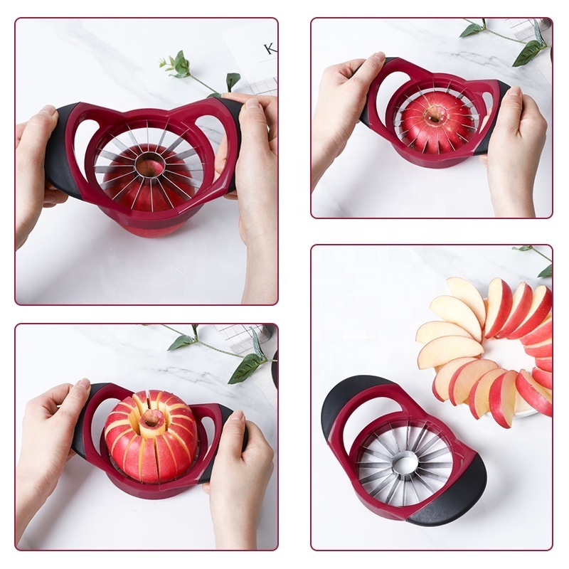 2 Fruit Corer Tool Apple Peeler Kitchen Apple Slicer Corer Cutter With 16 Sharp Blades