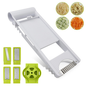 Kitchen Gadgets Plastic Hand Held Salad Processor Fruit Meat Vegetable Slicer and Chopper Cutter