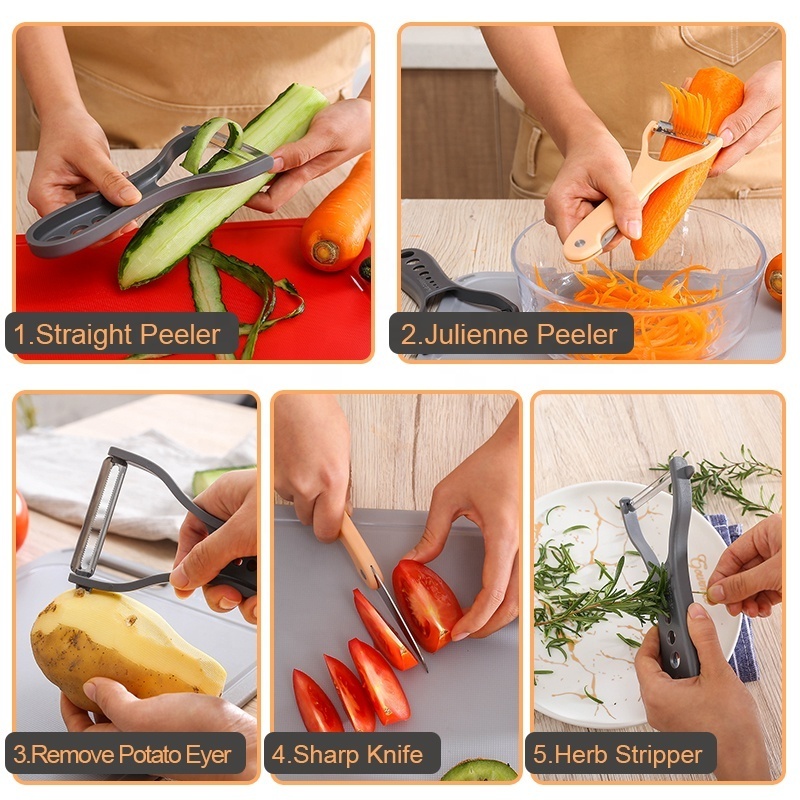 Home Kitchen Tools Accessories Small Multifunctional Vegetable Potato Tomato Cucumber Orange Peeler Slicer