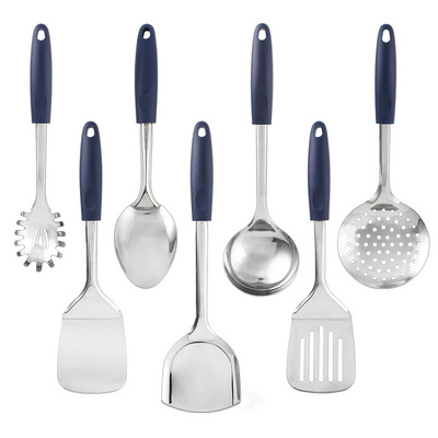 7 Pcs Guangdong Kitchen Utensils Supplier Reusable Camping Cooking Utensil Kitchen Accessories Set