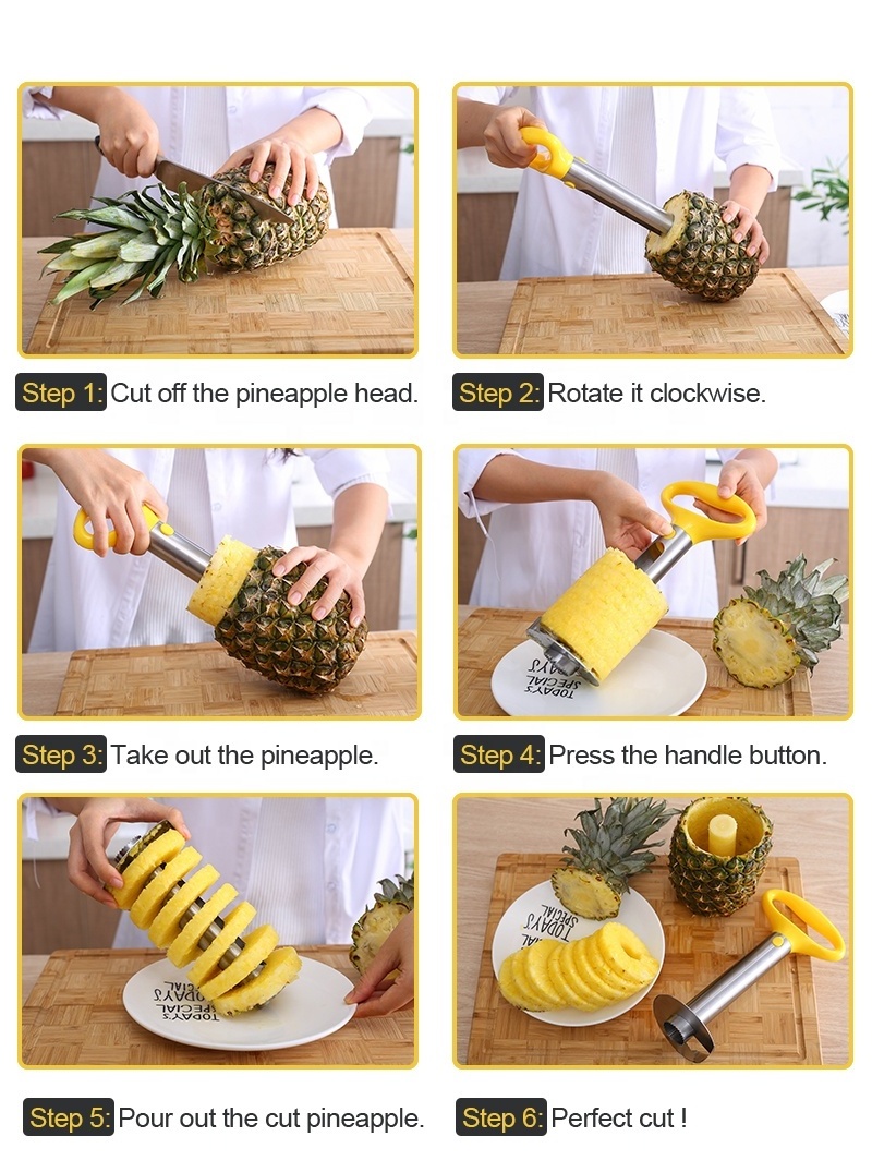 Kitchen Tools And Gadgets Home Pineapple Cutter And Corer Pineapple Peeler Corer Slicer Cutter Remover Tool