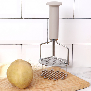 one piece stainless steel masher hand tool and potato smasher potato ricer presser garlic press