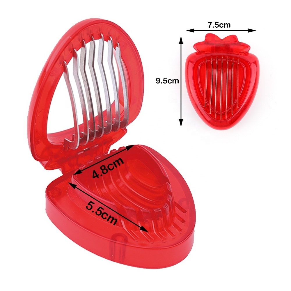 Wholesale Kitchen Gadgets Strawberry Huller and Cutter Slicer Fruit Tools