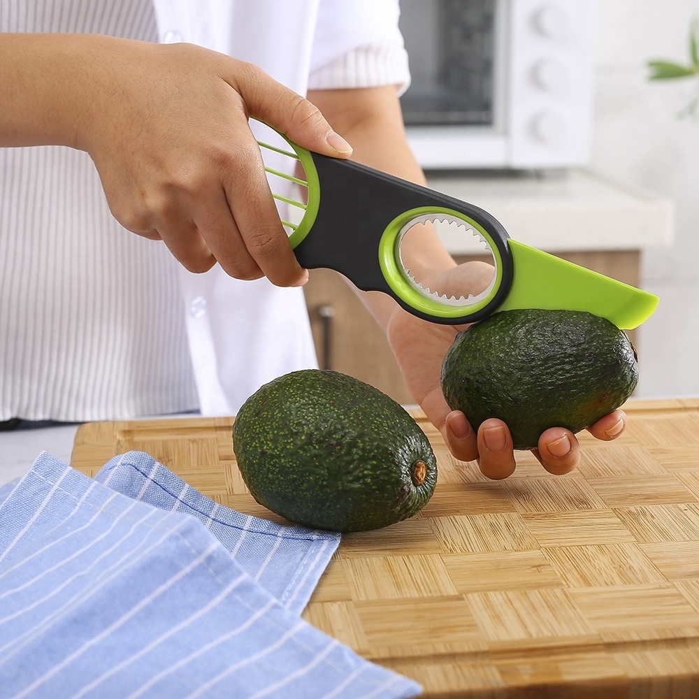 New Kitchen Gadgets Products 3 in 1 avocado tool knife+slicer+ seeder