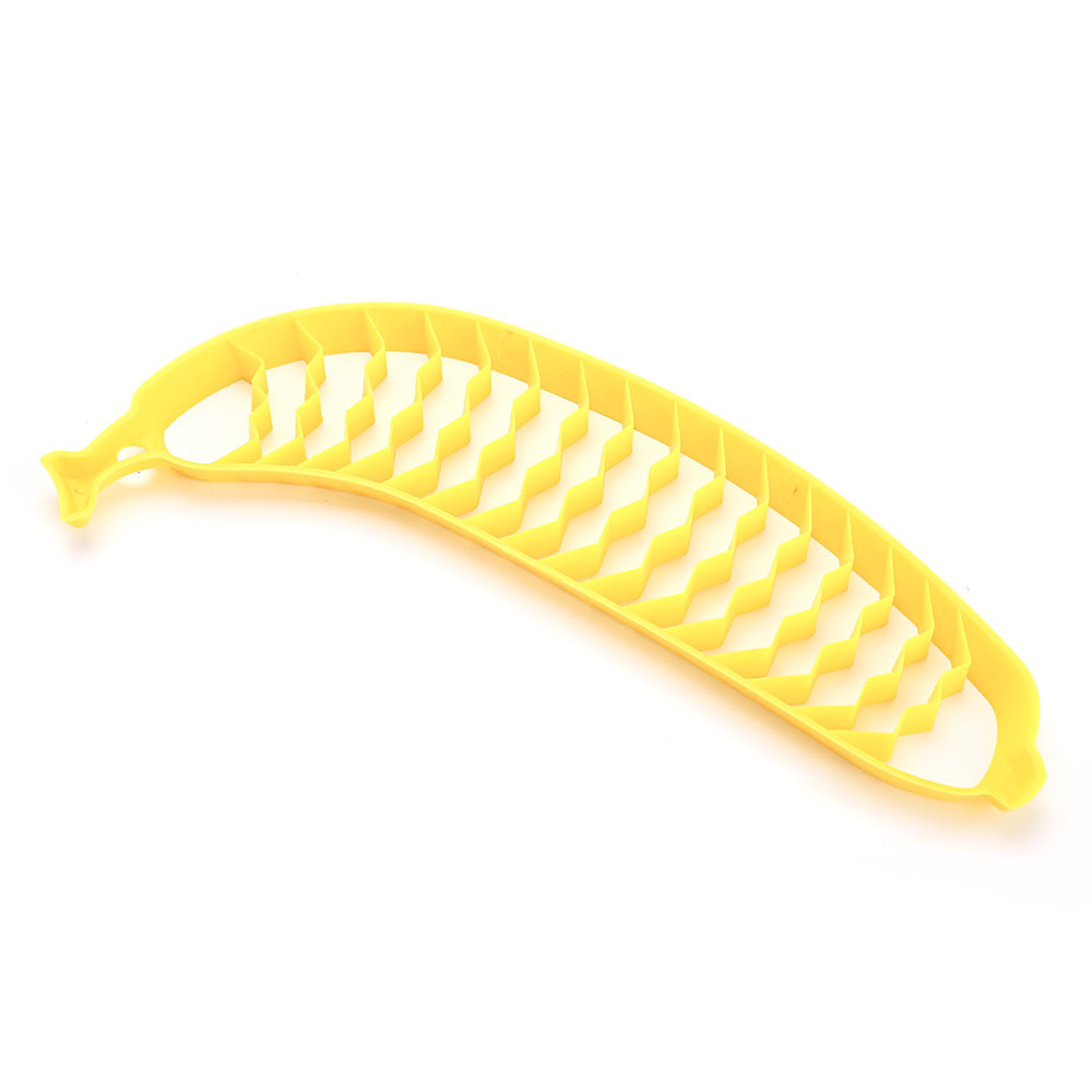 Banana Slicer Cutters Practical Kitchen Tool Plastic Salad Fruit Peeler Cutter Chopper Easy Banana Slicer