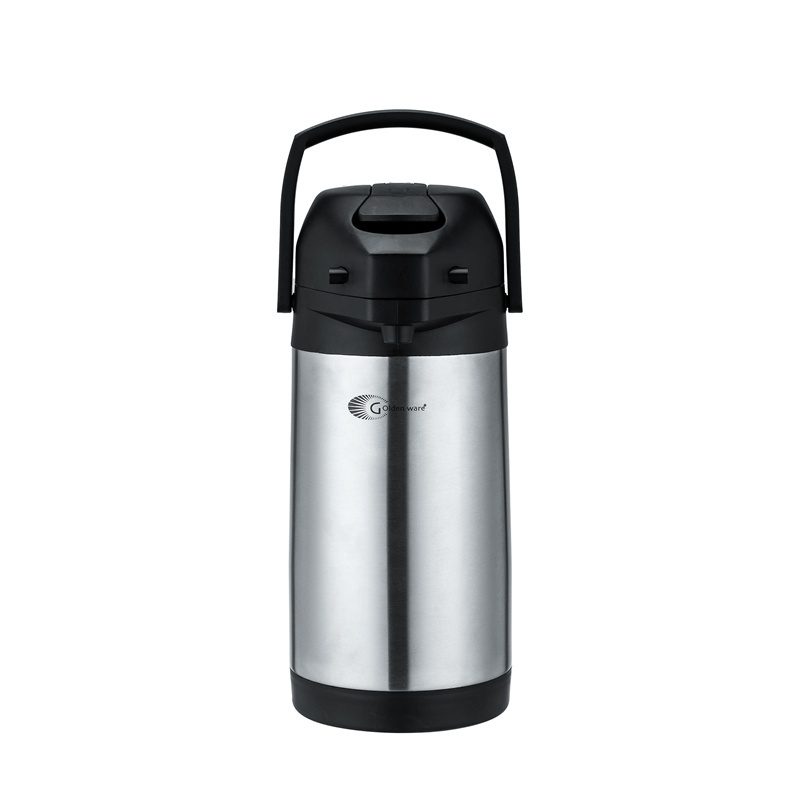 Big Capacity 304 201 Double Wall Unbreakable Hot Water Coffee Tea Stainless Steel Airpot Thermos Arabic Coffee Pot