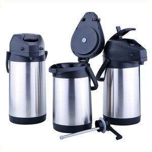 Big Capacity 304 201 Double Wall Unbreakable Hot Water Coffee Tea Stainless Steel Airpot Thermos Arabic Coffee Pot