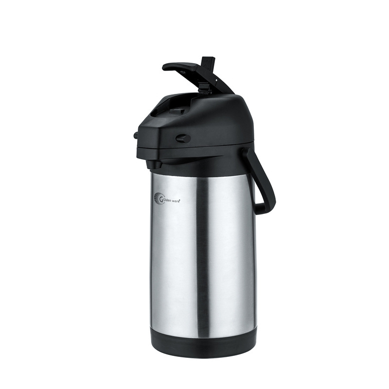 Big Capacity 304 201 Double Wall Unbreakable Hot Water Coffee Tea Stainless Steel Airpot Thermos Arabic Coffee Pot