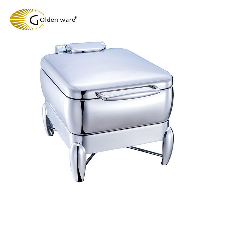 Golden Ware Buffet Electric stainless steel food warmer Round roll top Chafing dish