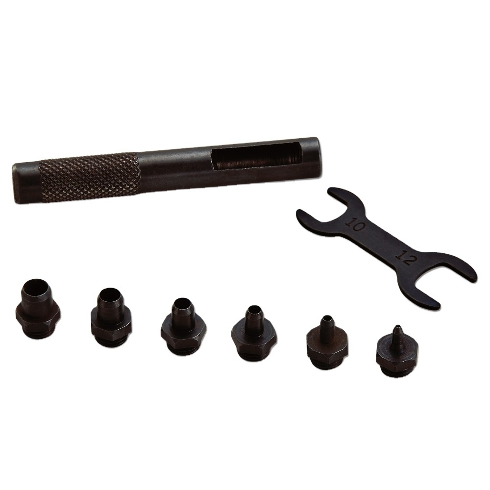 6 Pieces Hollow Punch Set for Leather, Plastic Sheets and Hard Papers