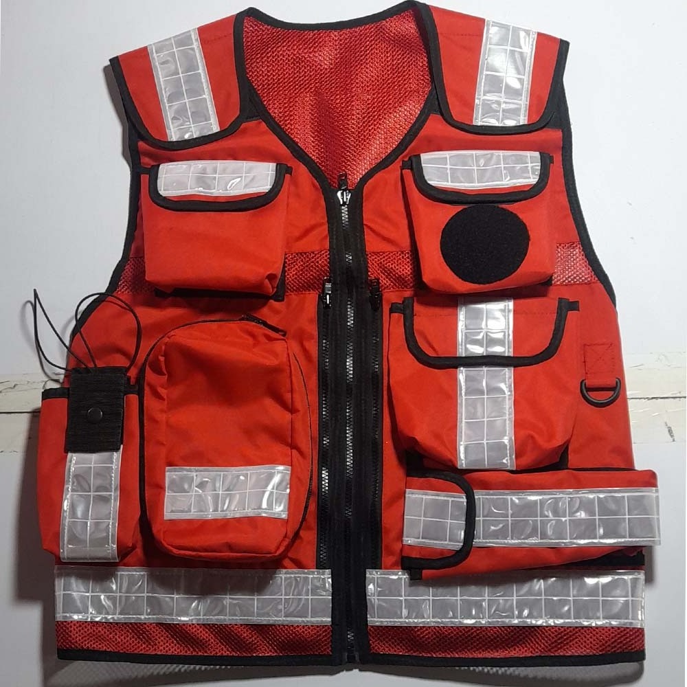 Customized design First Aid Response Hi Visibility Paramedic Ambulance Rescue Mesh Reflective medical Safety Vest