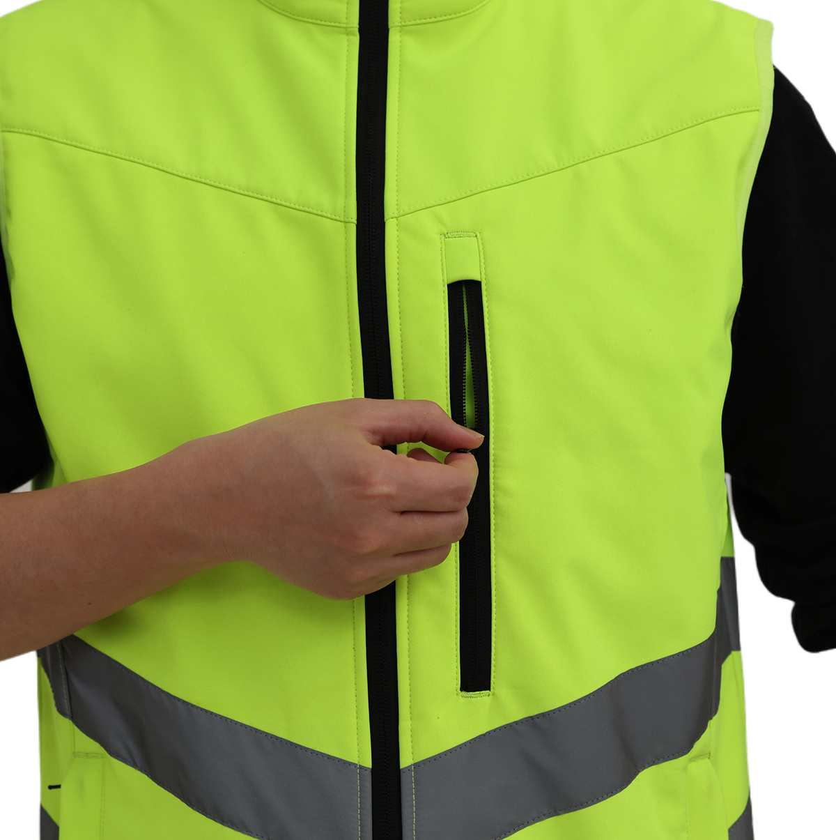 Custom waterproof High Visibility Winter Security Jacket, Hi Vis Long Sleeve Shirt Construction Safety Vest