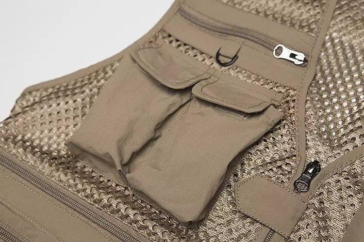 Multifunctional Fishing Vest Multi-pocket Breathable multi-functional Comfort Cotton Cargo Tooling Waistcoat Custom Vest