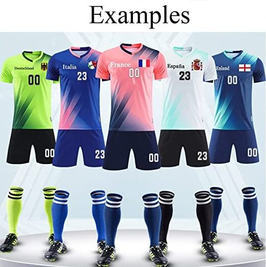 Custom Sublimation Soccer Jersey for Kids, Adult And Men Size Soccer Uniforms for Men Women with Name Team Number Logo