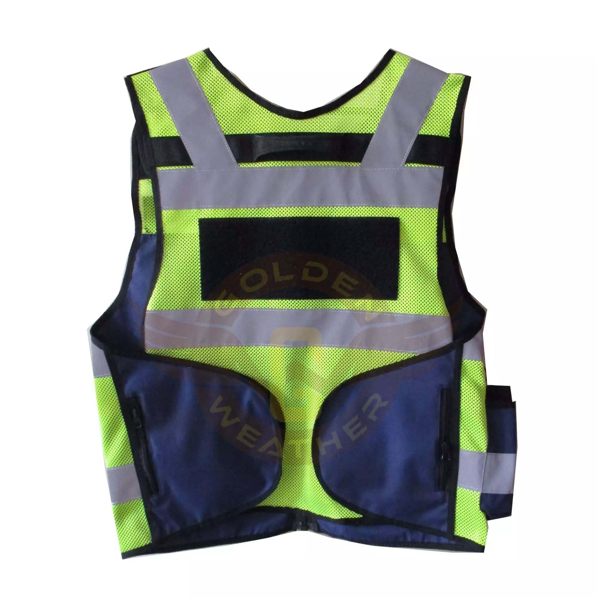 Customized Logo Medical Safety Vest with Reflective Material Pro Quality Polyester Multi-Pocket Security Tactical Vest