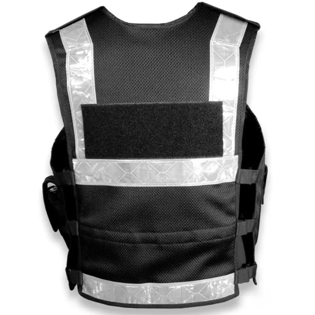 High Visibility Security Reflective Vest Front Zipper Cheap Price Custom Safety Vests Hi Viz Tactical Multifunctional vest