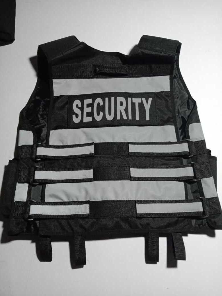 High quality safety Adjustable Tactical security vest multi pocket removeable patch logo reflective security vest