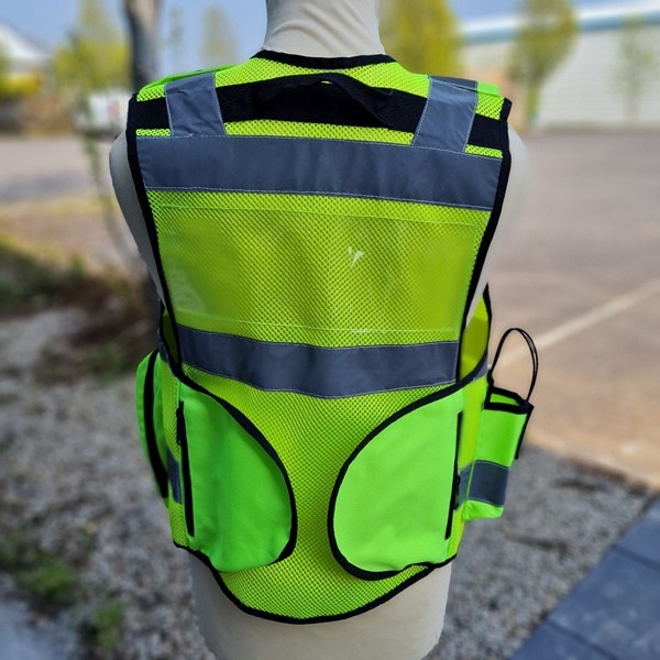 Yellow Tactical Vest Security High Visibility Reflective Vest Front Zipper Cheap Price Safety Hi Viz Tactical Vest