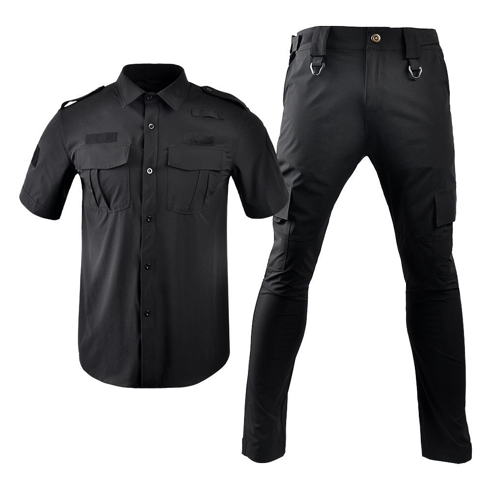 OEM Custom Hot Sell High Quality Factory Design Security Guard Uniforms Ripstop 280gsm high quality security shirt and pants