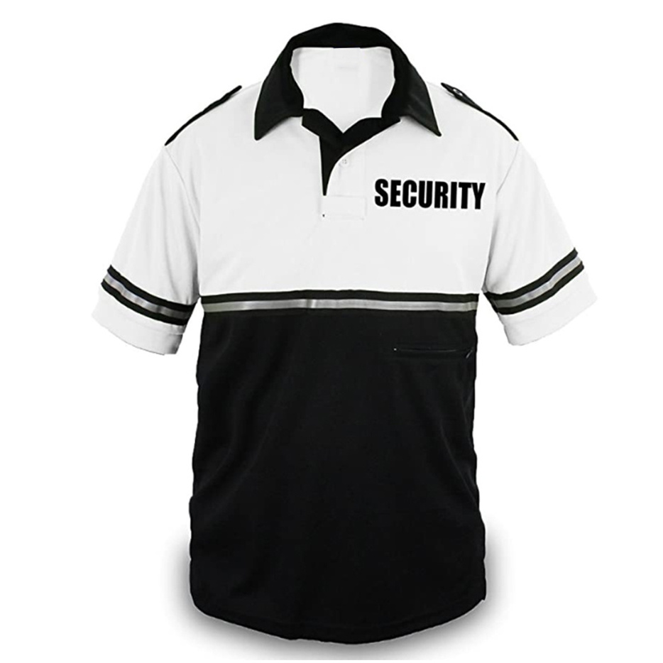 Security Guard Uniform With Pocket Security - Short Sleeve Polo Shirt Security polo long sleeve Two Tone with Pocket