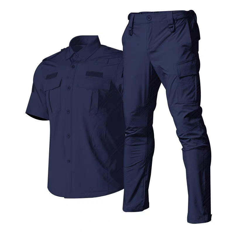 OEM Custom Hot Sell High Quality Factory Design Security Guard Uniforms Ripstop 280gsm high quality security shirt and pants