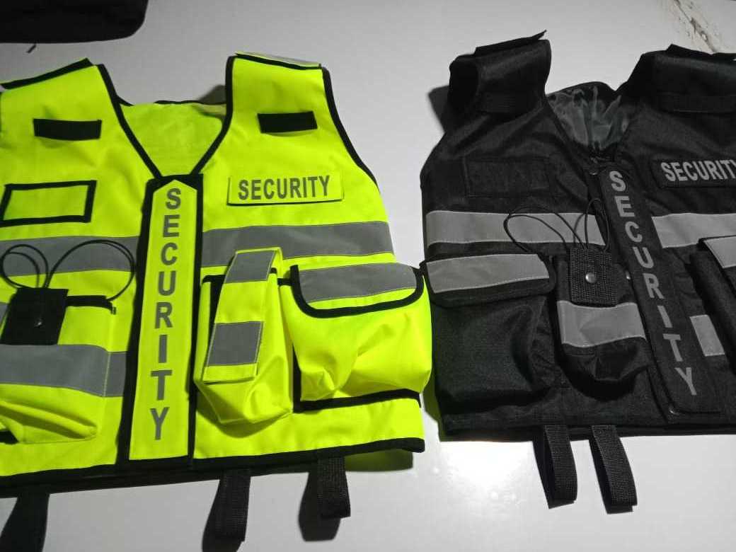 High quality safety Adjustable Tactical security vest multi pocket removeable patch logo reflective security vest