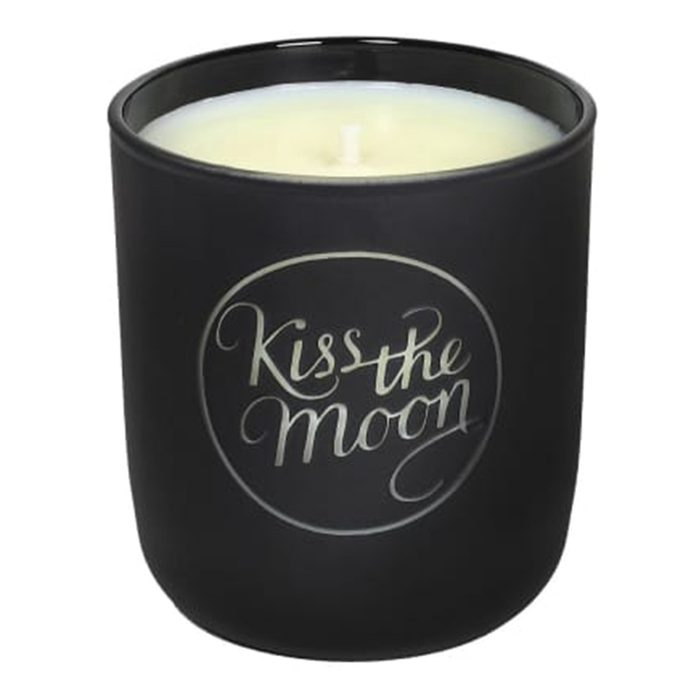 Personalize Scented Candle in Black Glass Holder with Gift Box