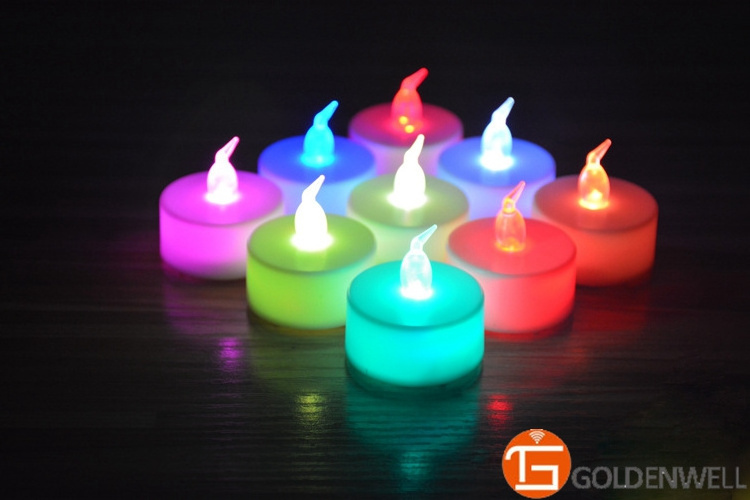 LED Flameless Tea Candle light/1xCR2032 Battery Operated Tealight Candle