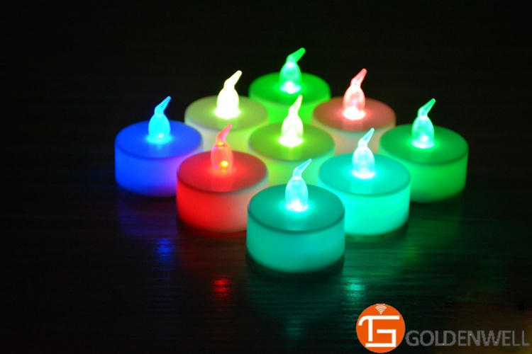 LED Flameless Tea Candle light/1xCR2032 Battery Operated Tealight Candle