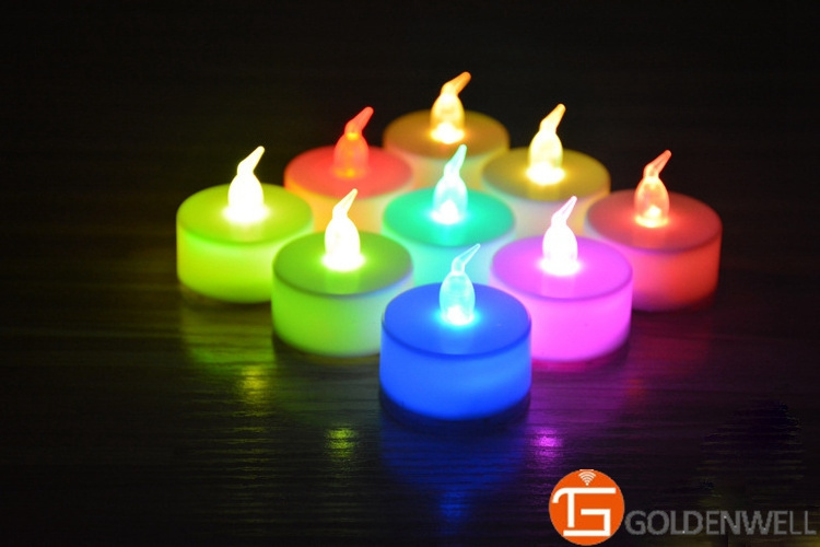 LED Flameless Tea Candle light/1xCR2032 Battery Operated Tealight Candle