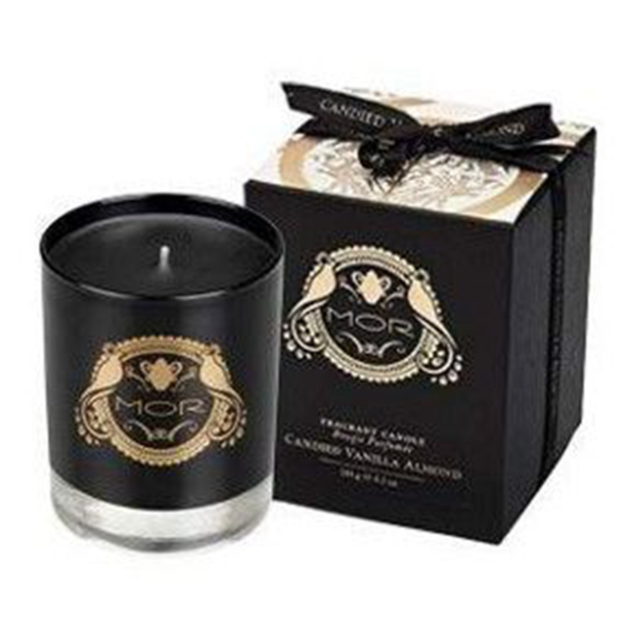 Scented Soy wax Candle in Black Glass with Black Packaging