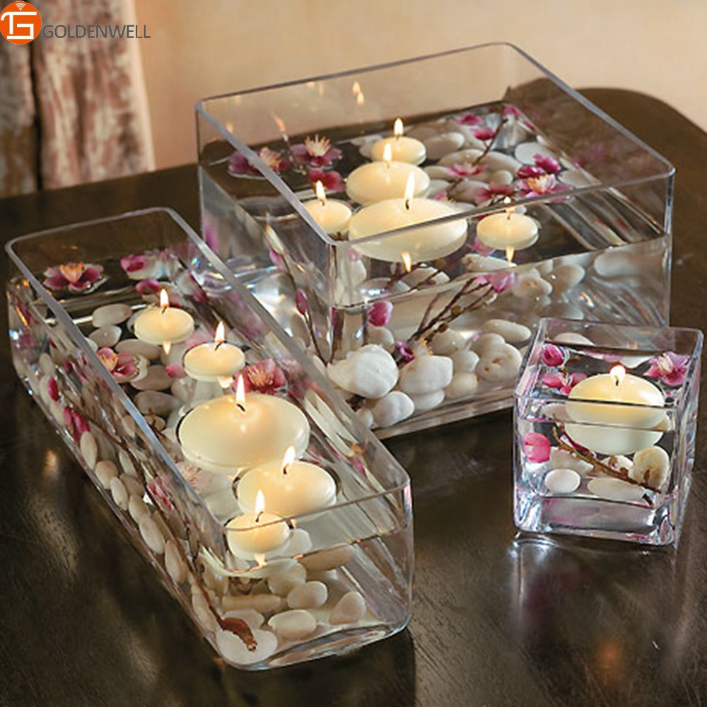 Floating Glass Jar Candle for Wedding Centerpiece