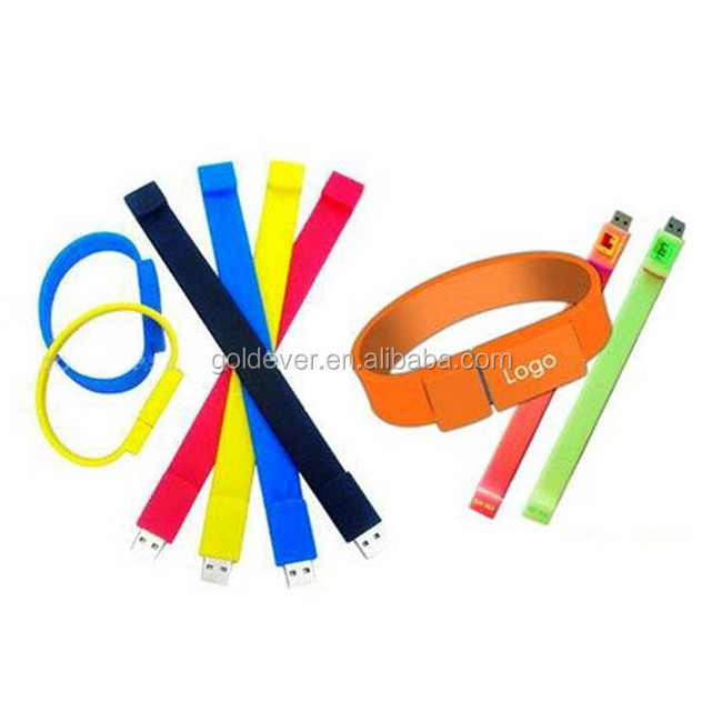 USB Flash Pen Drive silicone slap bracelet 8gb 16gb 32gb 48gb usb pendrive Wristband USB Flash Drive