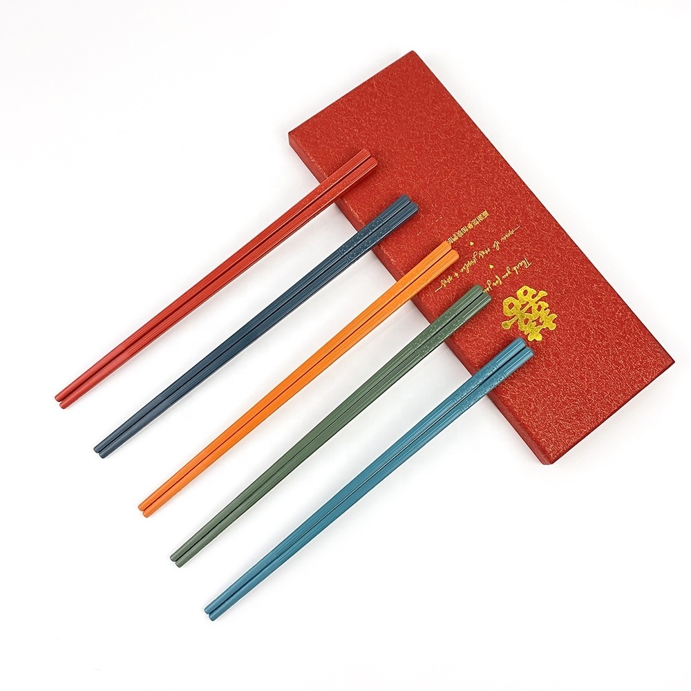 Kitchenware 24cm alloy Oem food grade fancy custom logo printed recycled  fiberglass chopsticks