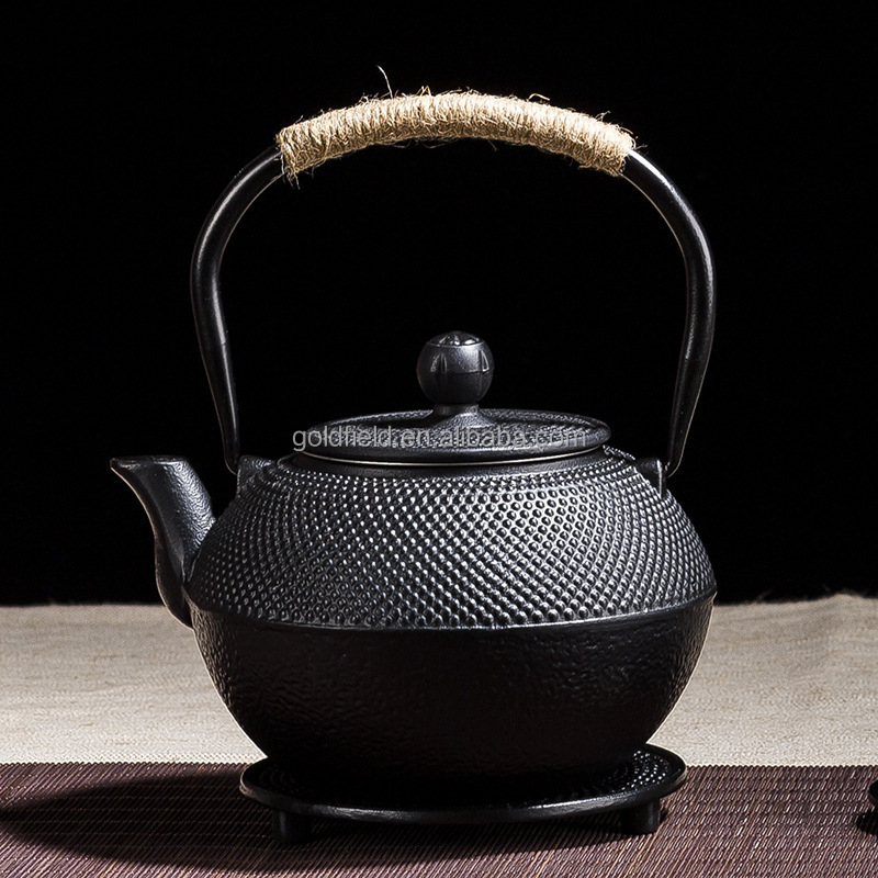 unique design  teapot Chinese Cast iron kettle and teapot boiling water to make tea household tea set