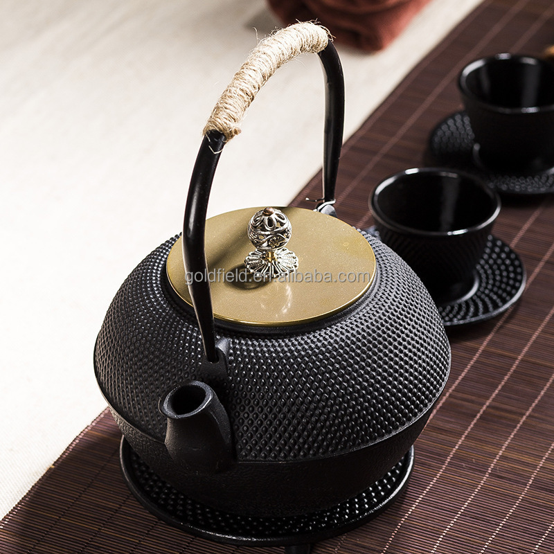 unique design  teapot Chinese Cast iron kettle and teapot boiling water to make tea household tea set