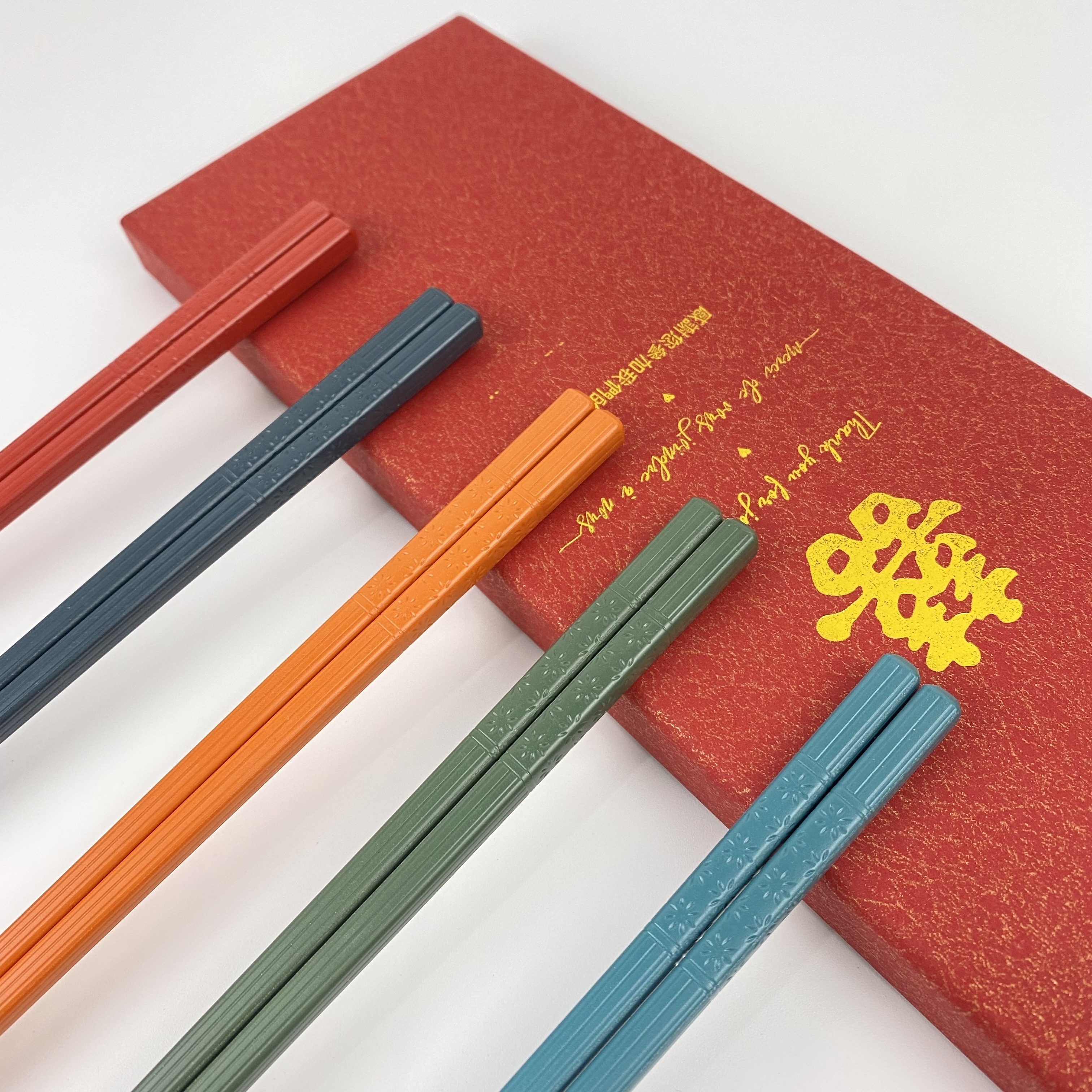 Kitchenware 24cm alloy Oem food grade fancy custom logo printed recycled  fiberglass chopsticks