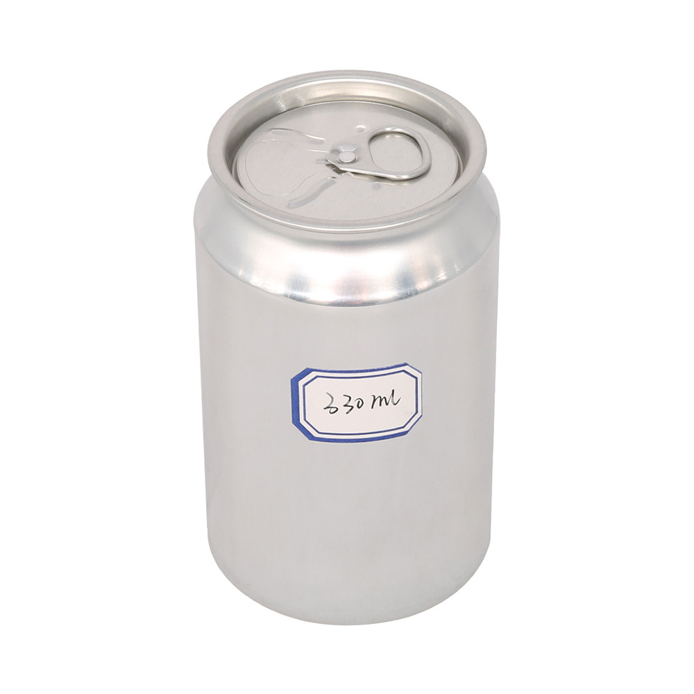 Easy open end Bulk Empty beverage drinking milk soda beer aluminum cans with lid