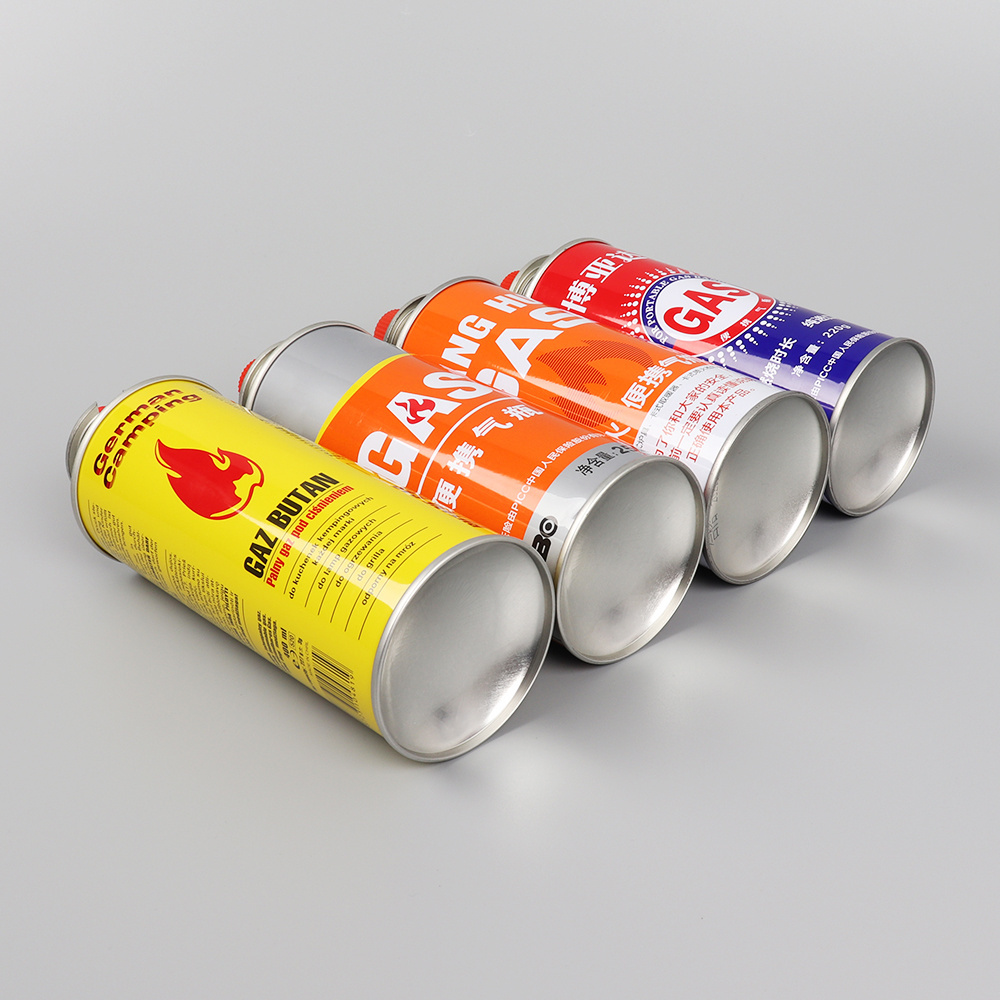Butane Gas Cartridge Aerosol Straight Can with Gas Valve ...