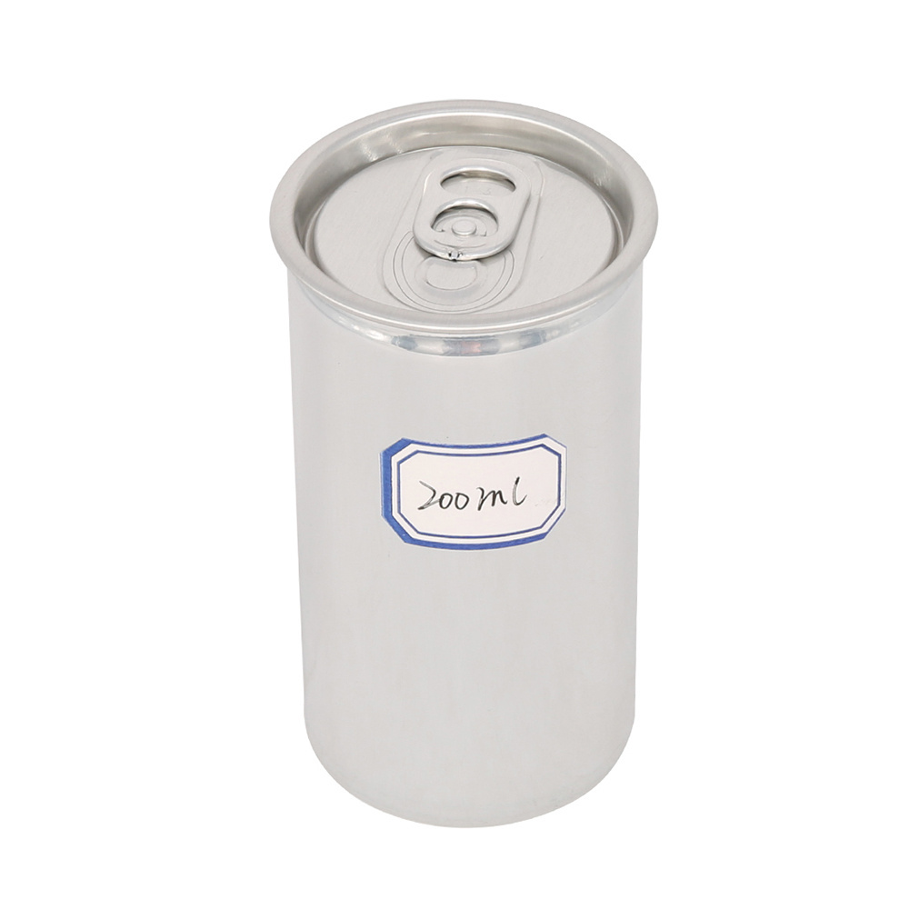 Easy open end Bulk Empty beverage drinking milk soda beer aluminum cans with lid