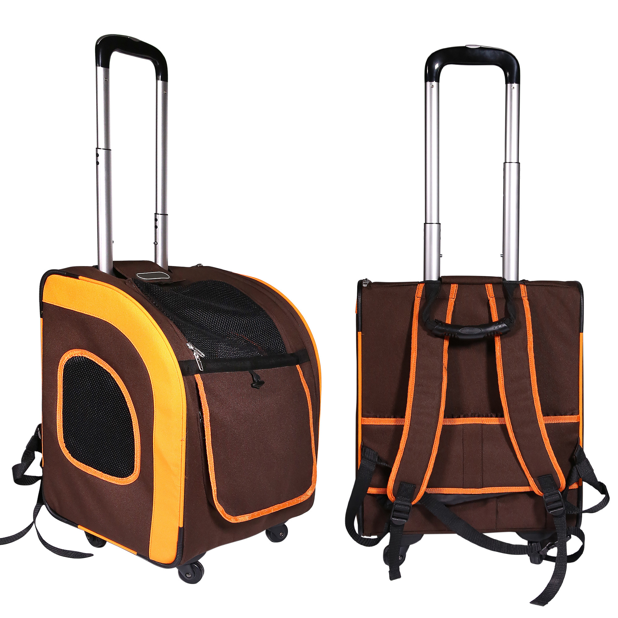 Airline Approved Pet Travel Trolley bag Dog Bag Pet Carrier With Wheels for Dog and Cat Wholesale