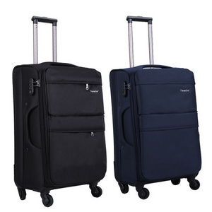 100% Polyester Spinner Luggage Lightweight Suite Case Set Softshell Travelling Box Trolley Luggage Bags