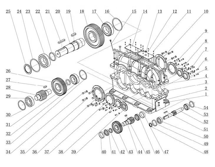 ZDY Series arrangement options Column Gear Reducer transmission gearbox for Water conservancy equipment industry