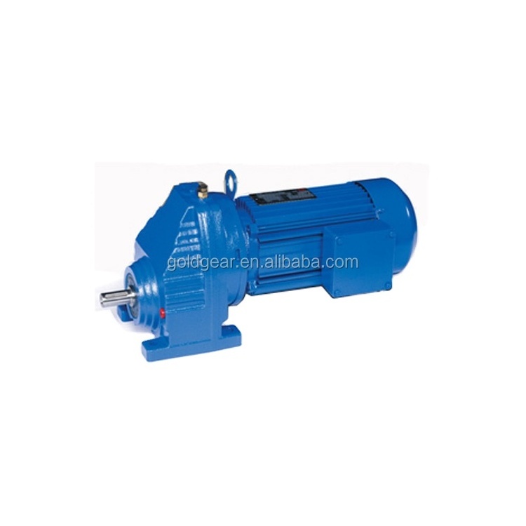 Low energy consumption R Series helical gearbox gear reduction gear box for electric motor