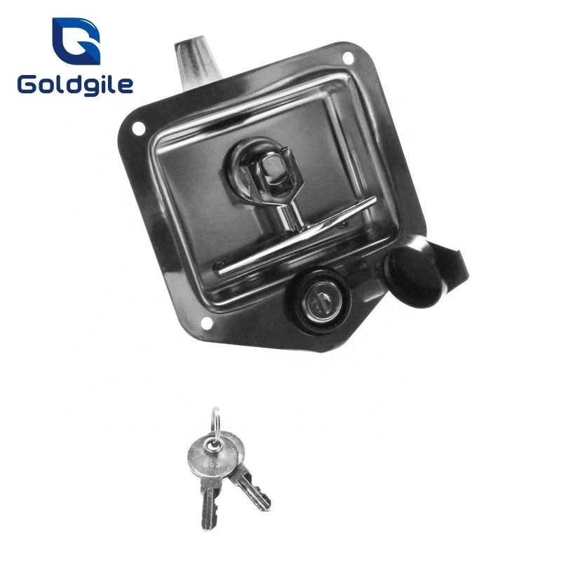 Stainless Steel Truck Toolbox Door Lock T-Handle Lock with Keys Fit for RV Camper Truck