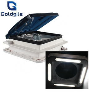 Goldgile RV and caravan Roof hatch with LED lights