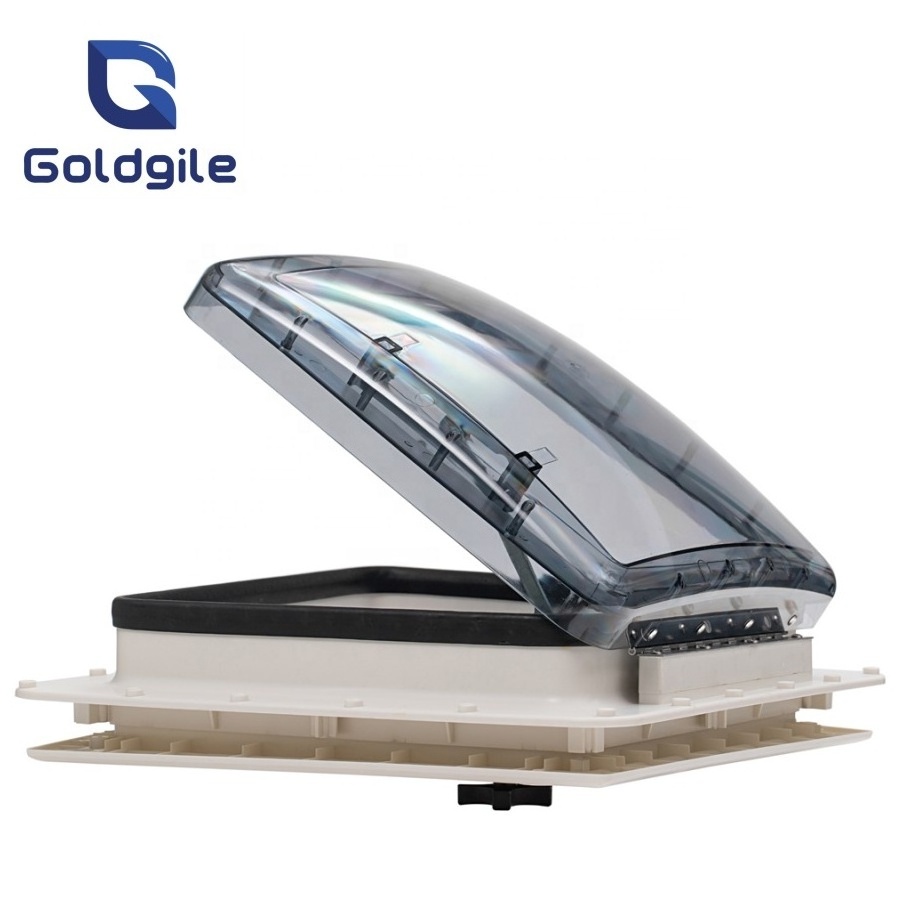 2022 Goldgile RV New design Caravan skylight 400mmx400mm with Crystal Dachfenster