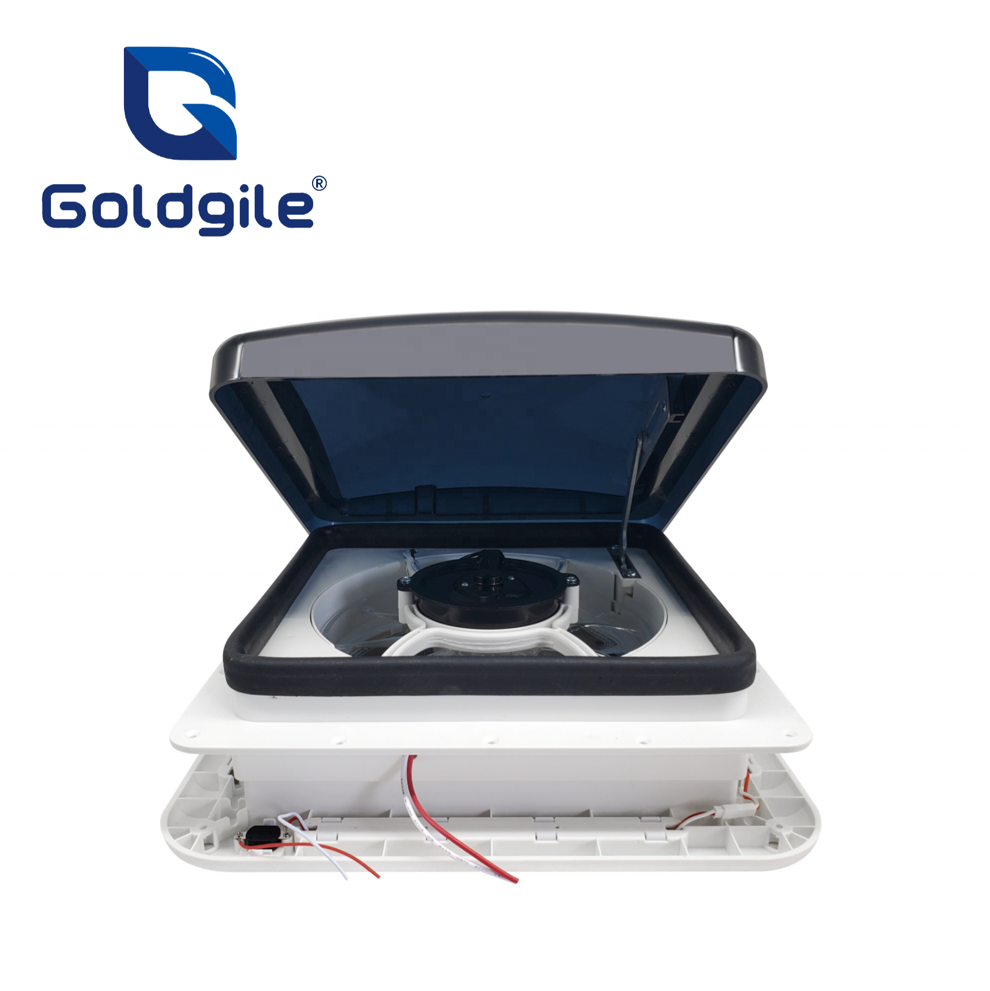 2022 Goldgile RV New Design Roof Vent fan with LED light